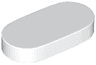 Tile, Round 1 x 2 Oval