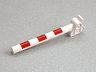 Duplo, Train Crossing Gate Crossbar with Red Stripes Pattern