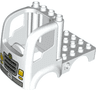 Duplo Car Body Truck 4 x 4 Flatbed with 4 Top Studs with Grille, Headlights, '3CO', and Recycle Logo Pattern