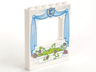Panel 1 x 6 x 6 with Window with Curtains and Flower Box Pattern
