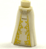 Mini Doll Hips and Skirt Full Length with Gold Filigree Pattern - Thick Hinge
