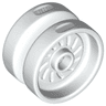 Wheel 18mm D. x 12mm with Axle Hole and Stud, Solid Brake Rotor Lines