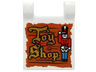 Flag 2 x 2 Square with Gold 'Toy Shop' and Nutcracker Drummer on Wood Background Pattern