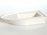 Boat, Hull Unitary 25 x 10 x 4 1/3 Floating with White Deck