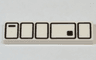 Tile 1 x 4 with Black Stormtrooper Utility Belt Pattern