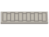 Tile 1 x 4 with 11 Light Bluish Gray Rectangles Pattern (BrickHeadz Stormtrooper Belt)