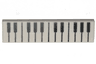 Tile 1 x 4 with Black and White Piano Keys Pattern
