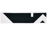 Tile 1 x 4 with Black Triangle and Geometric Shape with Side Notch Pattern
