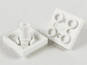Plate, Modified 2 x 2 with Pin on Bottom, Small Holes in Plate and Locking Fingers on Underside