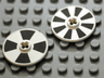 Technic, Disk 3 x 3 with 4 Black Sections on One Side and 8 on Reverse Pattern