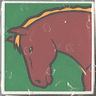 Duplo, Tile 2 x 2 x 1 with Horse Mosaic Picture 01 Pattern