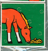 Duplo, Tile 2 x 2 x 1 with Horse Mosaic Picture 11 Pattern