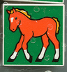 Duplo, Tile 2 x 2 x 1 with Horse Mosaic Picture 12 Pattern