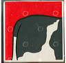 Duplo, Tile 2 x 2 x 1 with Cow Mosaic Picture 01 Pattern