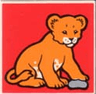 Duplo, Tile 2 x 2 x 1 with Lion Mosaic Picture 16 Pattern