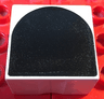 Duplo, Tile 2 x 2 x 1 with Shape Black Inverse Arch Pattern