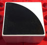 Duplo, Tile 2 x 2 x 1 with Shape Black Quarter Circle Pattern