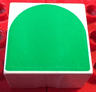 Duplo, Tile 2 x 2 x 1 with Shape Green Inverse Arch Pattern