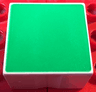 Duplo, Tile 2 x 2 x 1 with Shape Green Square Pattern