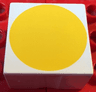 Duplo, Tile 2 x 2 x 1 with Shape Yellow Circle Pattern