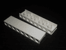 Tile, Modified 2 x 8 x 5/6 with Channel and Stud Holes on Side