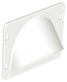 Duplo Door / Window Pane 1 x 4 x 3 Flat Front with Curved Pane Arch