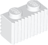 Brick, Modified 1 x 2 with Grille / Fluted Profile