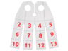 Minifigure Cape Cloth, 4 Rectangular Strips with Calendar Numbers Pattern