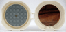 Container, Pod with Light Bluish Gray 6 x 6 Round Plate and White 1 x 2 Plate with The Ninjago Movie Pattern (Stickers) - Set 5005230