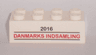 Brick 2 x 4 with '2016 DANMARKS INDSAMLING' Pattern