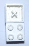Minitalia Brick 2 x 2 with Bottom X Support