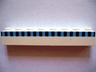 Brick 1 x 8 with Ferry Squares Light Blue and Black in 1 Line Pattern