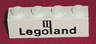 Brick 1 x 4 with Black Legoland Logo Pattern