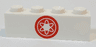 Brick 1 x 4 with Ninjago Red Flower Medallion Pattern