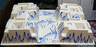 Baseplate, Raised 32 x 48 x 6 with 4 Corner Pits with Arctic Blue Ice Pattern