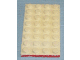 Plate 4 x 8 with Waffle Bottom with Red Line on 1 Short Edge Pattern