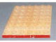 Plate 6 x 8 with Waffle Bottom with Red Line on 1 Short Edge Pattern