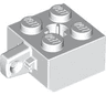 Hinge Brick 2 x 2 Locking with 1 Finger Vertical and Axle Hole