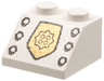 Slope 45 2 x 2 with World City Gold Police Badge and Bolts Pattern