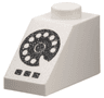 Slope 45 2 x 1 with Black Rotary Phone Dial and Buttons Pattern