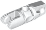 Hinge Cylinder 1 x 3 Locking with 1 Finger and 2 Fingers on Ends, with Hole