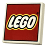 Tile 2 x 2 with Modern LEGO Logo Large Pattern