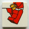 Tile 2 x 2 with Minifigure Legs and Left Hand Pattern