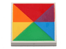 Tile 2 x 2 with 6 Triangles in Rainbow Colors Pattern