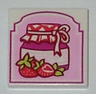Tile 2 x 2 with Strawberry Preserves Pattern