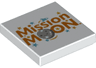 Tile 2 x 2 with 'Mission MOON' Pattern