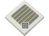 Tile 2 x 2 with Super Mario Scanner Code Boo Pattern (Sticker) - Sets 71394 / 71436