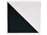 Tile 2 x 2 with Black Triangle Pattern