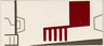 Tile 1 x 2 with X-wing Fighter Pattern Model Right Side