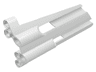 Technic, Panel Fairing # 4 Large Long, Large Holes, Side B